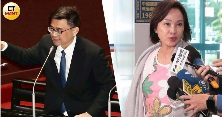 藍綠高雄市長參選人柯志恩、賴瑞隆近期針對國防自主及無人機政策隔空交鋒。（圖／CTWANT攝影組）