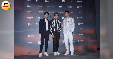 吳珝陽（左起）、徐瑋澤、王品澔出席璀璨之星決賽。（圖／焦正德攝）