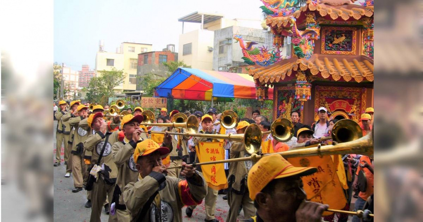 大甲鎮瀾宮哨角隊（圖／楊登嵙提供）