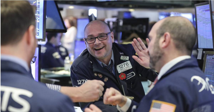 華爾街股市17日收漲。（圖／新華社）