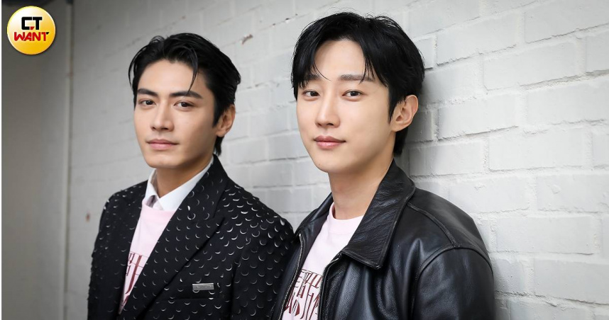 宋柏緯（左）與振永在片中因為都愛慕李沐，兩人算是情敵。（圖／侯世駿攝）