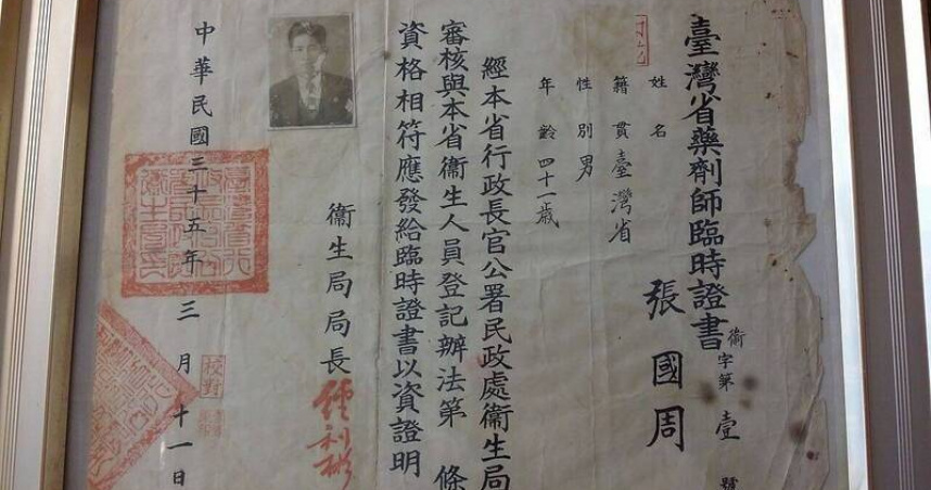 有網友在Threads平台揭露，台灣「藥字第000001號」證書的持有人，是「張國周強胃散」創辦人張國周。（圖／翻攝自《維基百科》）