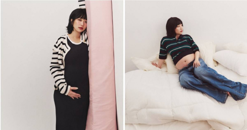 雖然比自己希望的懷孕年紀晚了4年，但她覺得現在的自己更成熟更能扮演好媽媽這角色。（圖／媽媽寶寶雜誌雙月刊提供）