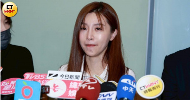 林倪安今召開記者會控訴朱宇謀。（圖／蘇聖倫攝）