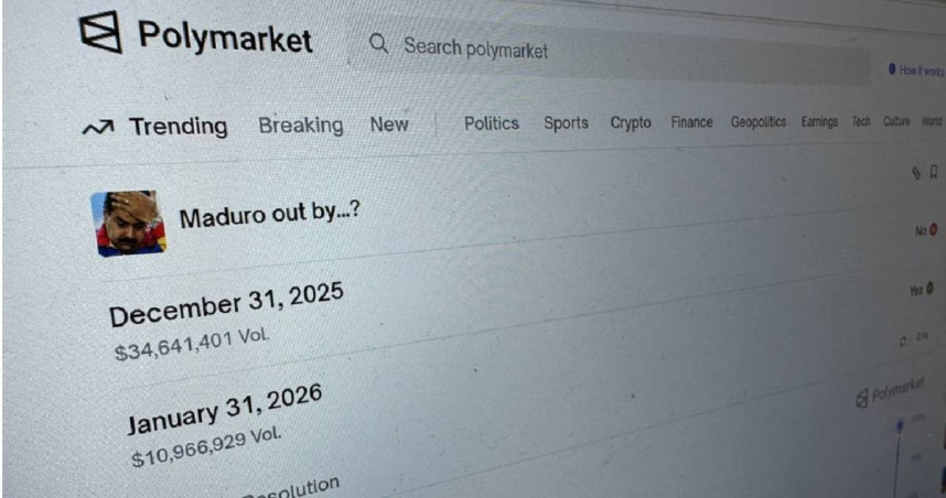 全球最大預測博弈平台「Polymarket」的賭盤持續引發內線消息的爭議。（圖／達志／美聯社）（圖／達志／美聯社）