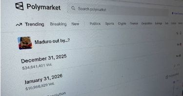 全球最大預測博弈平台「Polymarket」的賭盤持續引發內線消息的爭議。（圖／達志／美聯社）（圖／達志／美聯社）