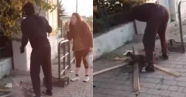 男當街燒烤貓咪辯沒錢 路人當場打臉:怎有錢買菸?