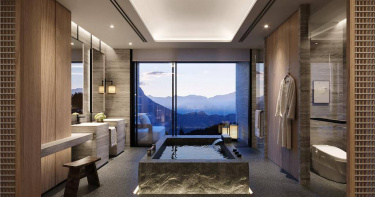 新北金山凱悅渡假酒店有211間客房，每間客房皆擁有專屬泡湯池。（圖／新北金山凱悅渡假酒店提供）