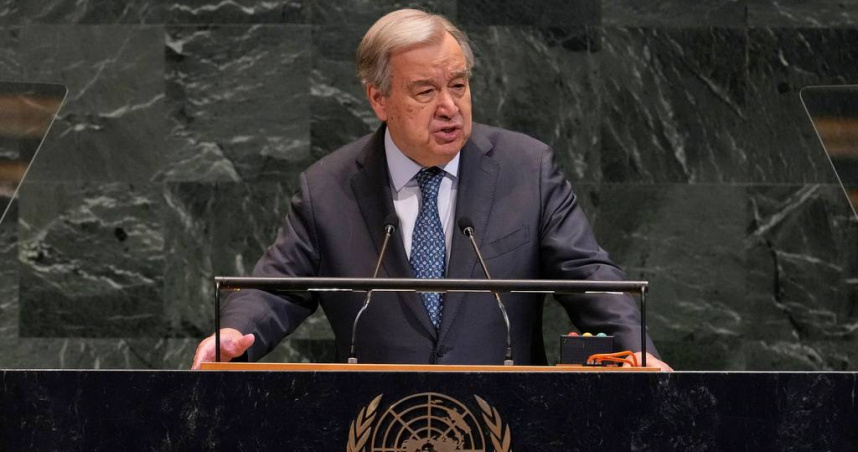 聯合國祕書長古特瑞斯（Antonio Guterres）。（圖／達志／美聯社）