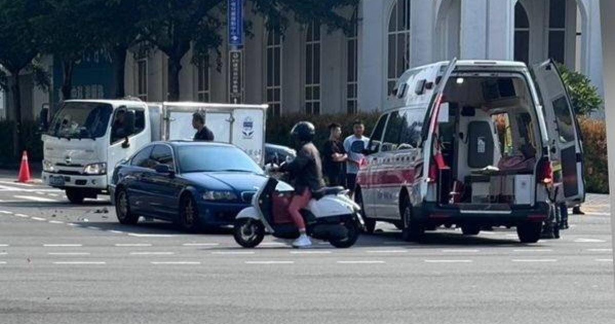 BMW轎車清晨路口猛撞機車 男騎士頭重創命危送醫 | 社會 | CTWANT