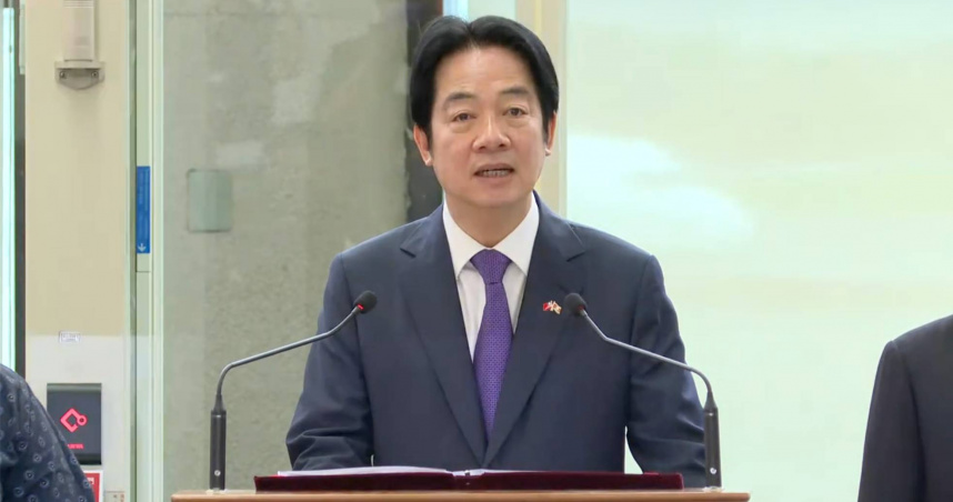 賴清德表示，地球是圓的，世界是大家的，台灣是世界的，台灣人就是世界的，台灣人有權利走向世界，不會因為打壓而退縮。（圖／截自賴清德Youtube直播）