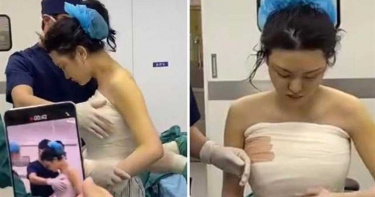 網美隆乳麻藥還沒退 竟遭變態醫命令「下床跳一跳」證明無痛