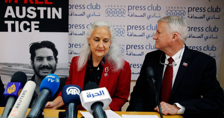 2012年在敘利亞失蹤的美籍自由戰地記者奧斯汀泰斯（Austin Tice）仍持續牽動各屆美國政府關注。（圖／達志／美聯社）