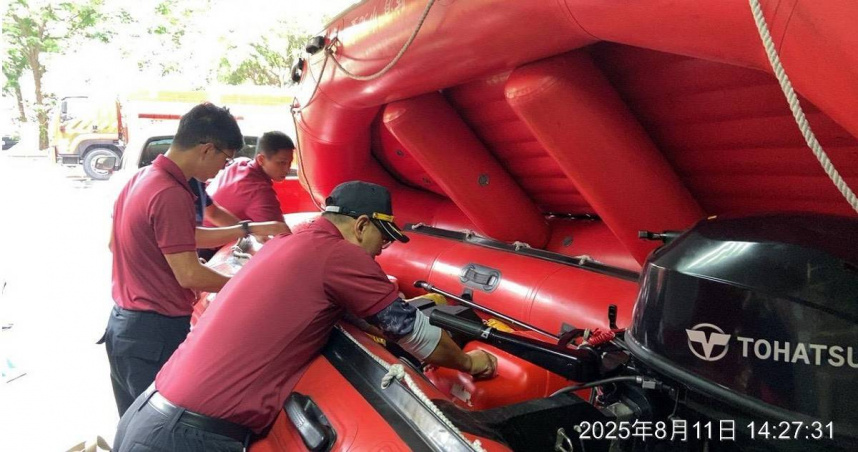 因應中颱楊柳，北市消防完成防颱準備。（圖／翻攝畫面）