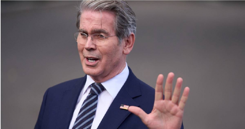 美國財政部長貝森特（Scott Bessent）透露中國已在TikTok及大豆採購等議題讓步。（圖／達志／美聯社）