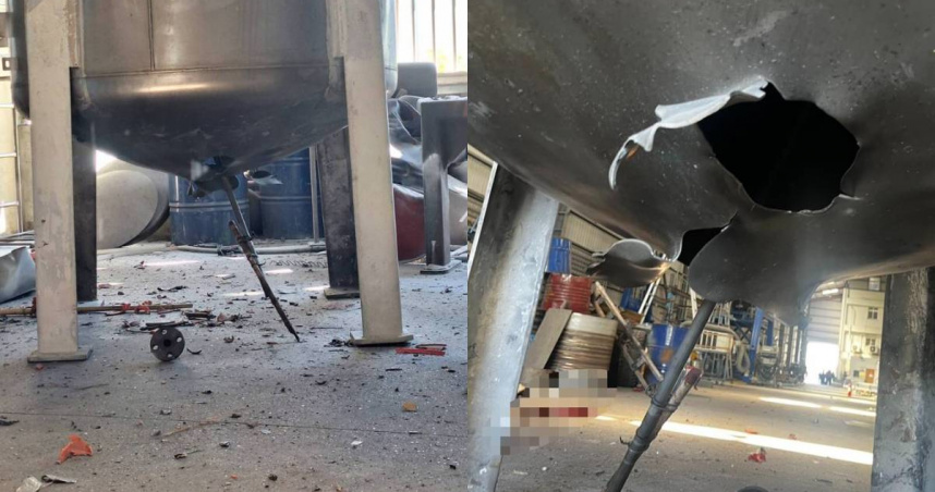 廢液桶槽結晶「撒旦之母」突爆炸！　桃園工人清理遭炸死