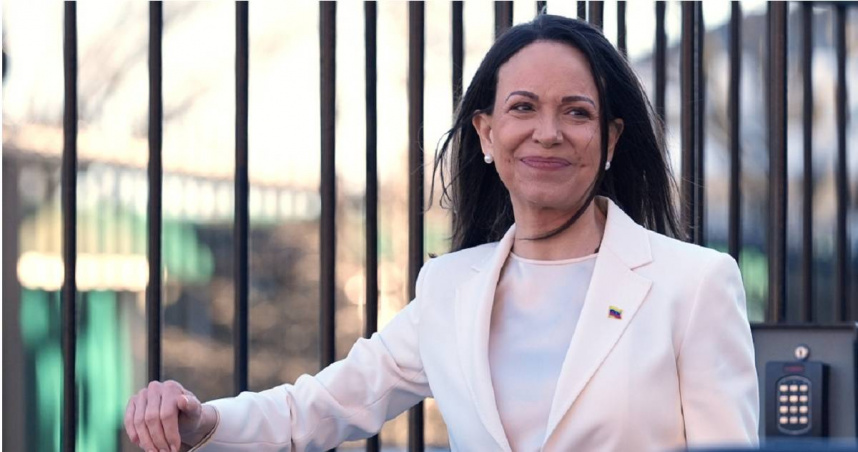 委內瑞拉反對派領袖馬查多（Maria Corina Machado）。（圖／達志／美聯社）