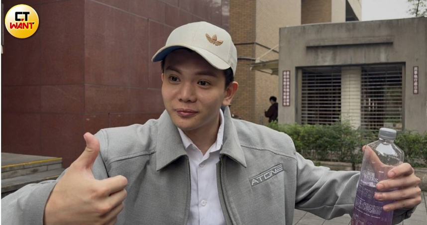 孫生受訪。（圖／翁靖祐攝）