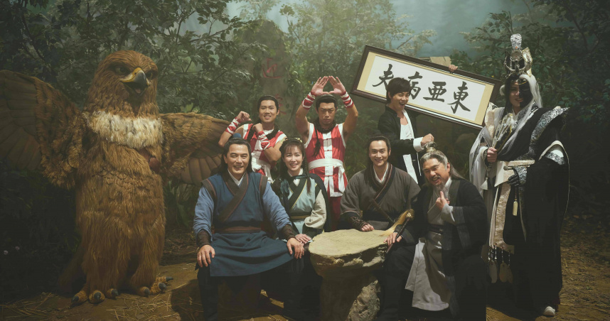 《功夫》片中眾多各具特色的角色，其中「鵰兄」（左一）人氣爆棚。（圖／麻吉砥加提供）