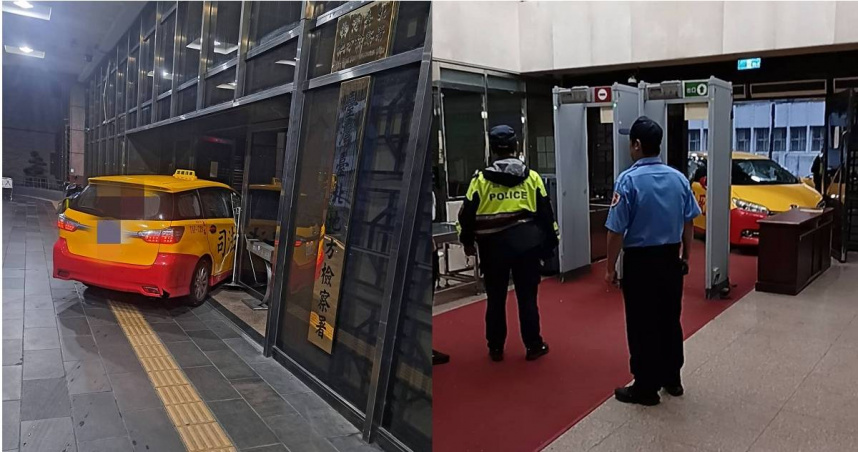 快訊／台北地檢署遭衝撞！不滿司法判決　運匠車貼「司法已死」猛撞大門