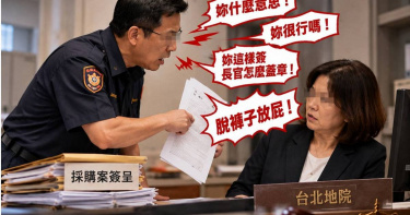 保七總隊核稿秘書李蕙蘭不滿保防科科長郭元榮辱罵其脫褲子放屁，怒對其提告求償50萬元。（圖／示意圖／AI生成）