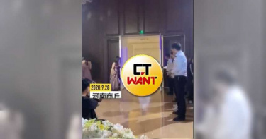 美麗新娘變壯漢…百米速度衝上台 新郎嚇慌轉身就逃