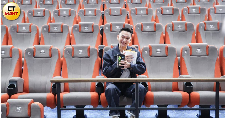 劉冠廷表示當上新手奶爸後，看電影變成難得的享受。（圖／趙文彬攝）