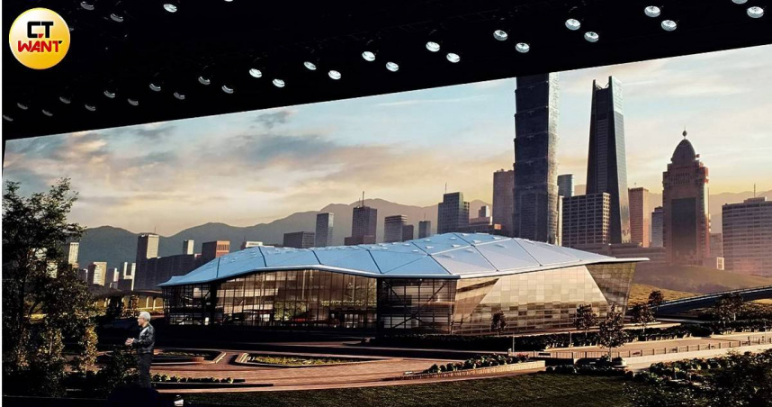 輝達執行長黃仁勳19日在台北流行音樂中心演講。（圖／陳曼儂攝）