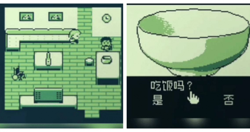 周一忱以 Game Boy 卡帶遊戲《奶奶》紀念逝去的祖孫情。（圖／周一忱提供，下同）