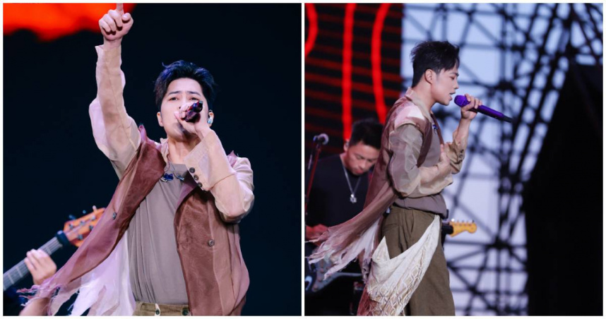 歌手TANK近日在福建莆田參加音樂節活動，現場演唱狀況也獲得關注。（圖／翻攝微博／Tank呂建中）