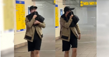 張文落跑後假扮路人混入人群中，然而警方清查相關紀錄後，發現張文疑似為鄭捷迷。（圖／翻攝自Threads）