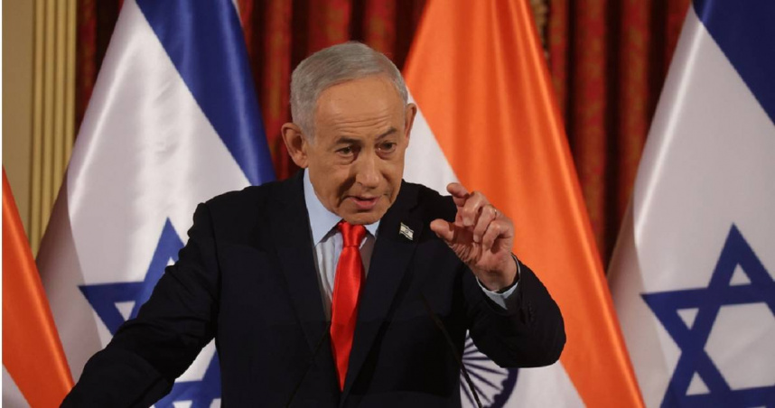 以色列總理納坦雅胡（Benjamin Netanyahu）。（圖／達志／美聯社）