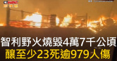 圖說-智利野火燒毀4萬7千公頃　釀至少23死逾979人傷