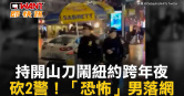 圖說-持開山刀鬧紐約跨年夜　砍2警！「恐怖」男落網