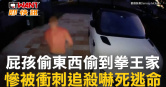 圖說-屁孩偷東西偷到拳王家  慘被衝刺追殺嚇死逃命