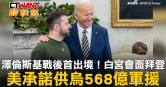 圖說-澤倫斯基戰後首出境！白宮會面拜登　美承諾供烏568億軍援
